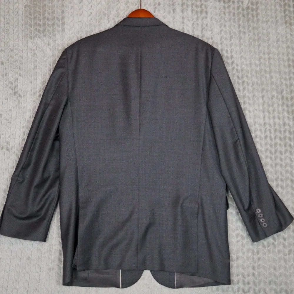 Ermenegildo Zegna Blazer Mens 42R Gray Trofeo Wool Saks Italy